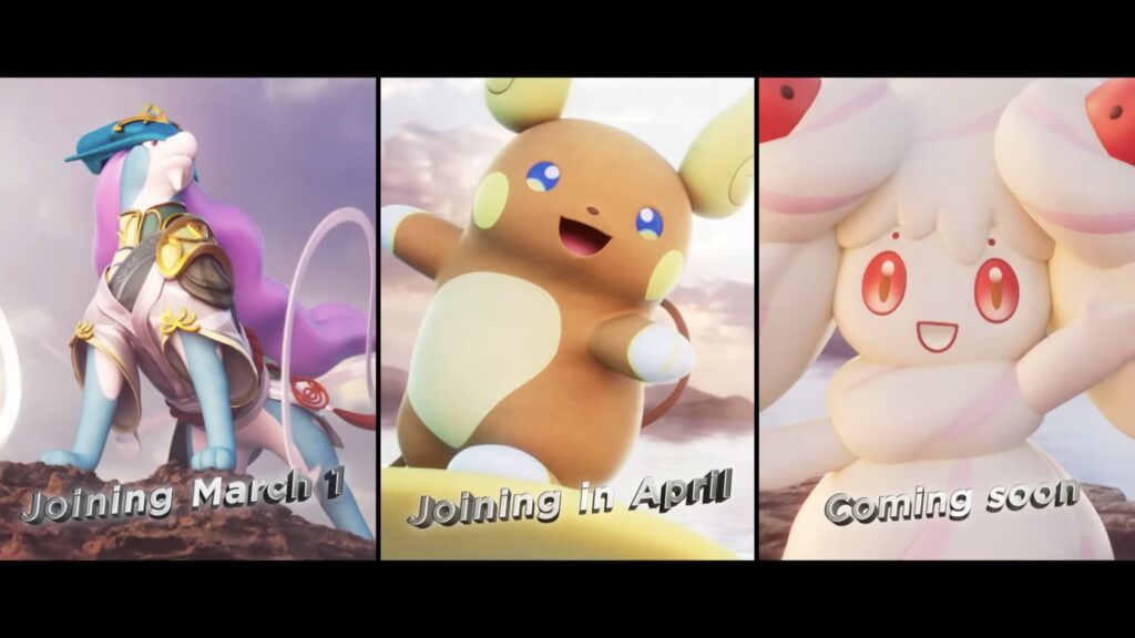 Pokémon joining Pokémon Unite in first half of 2025: Suicune, Alolan Raichu, and Alcreamie